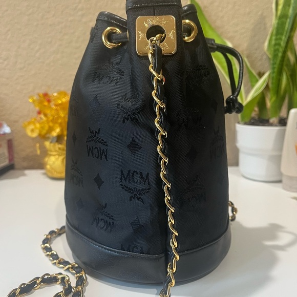 MCM SMALL VINTAGE DRAWSTRING BAG - Picture 2 of 12